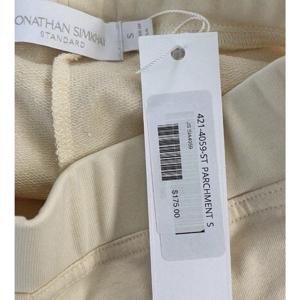 Jonathan Simkhai Standard Parchment Pants NWT Wide Leg Neutral Minimal Small - Picture 6 of 10